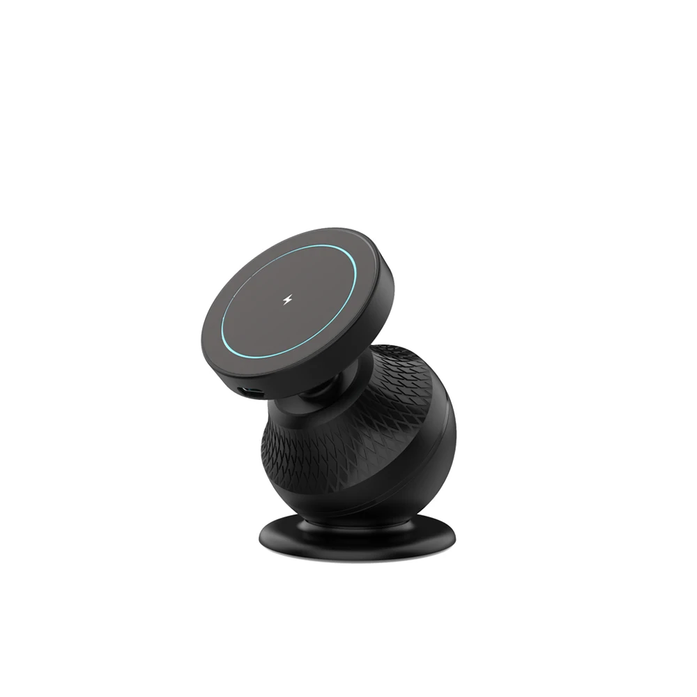 Mini Magnetic Wireless Car Charger X15, Retractable Car Charger 15W Fast Charging, Dashboard Car Phone Holder for iPhone 17/16