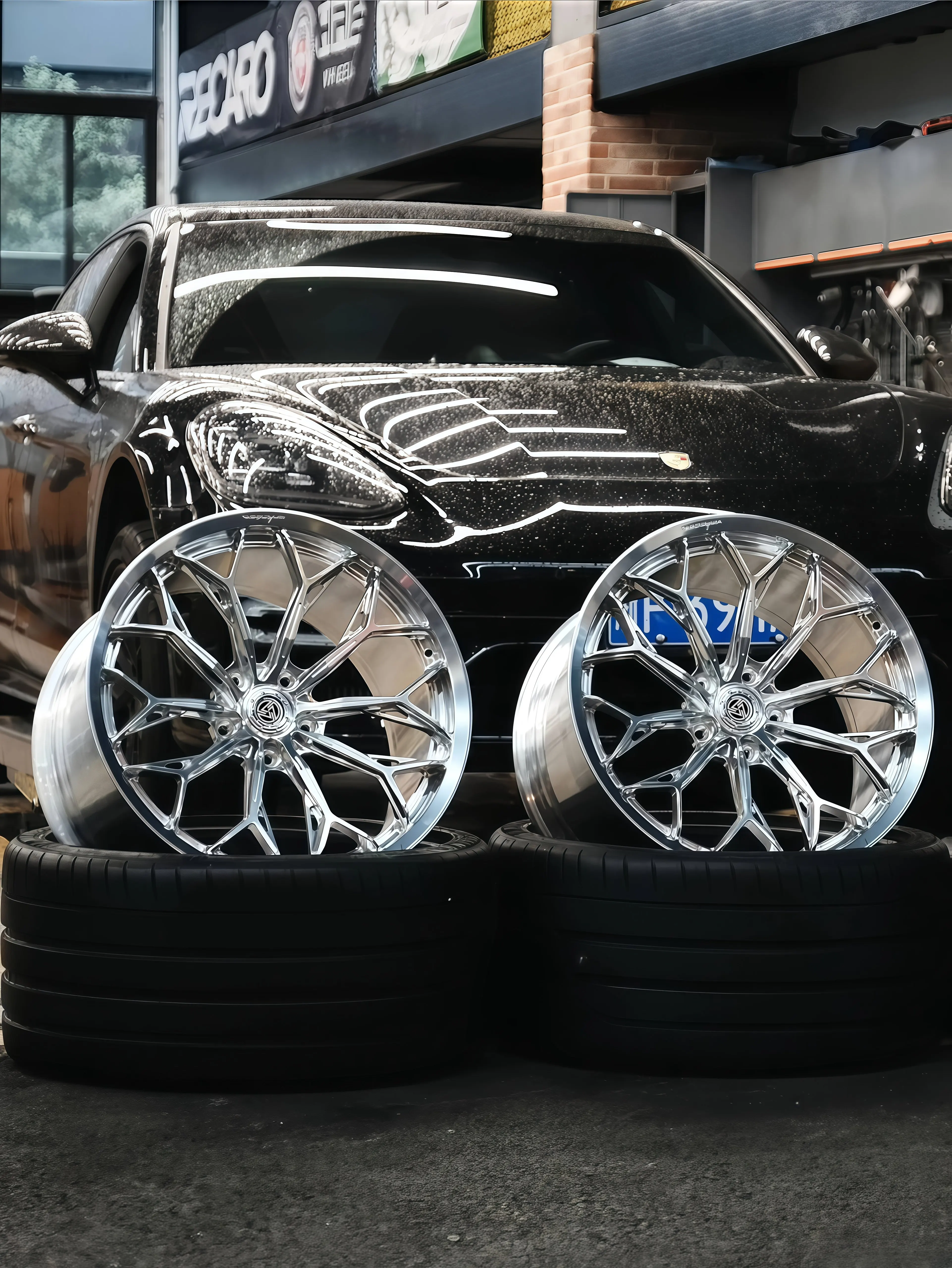 XINLAI Customized High-Quality Deep Dish Brushed Polished Chrome 1-piece Forged Aluminum Alloy Car Wheel for Mercedes Benz S63 - Image 6