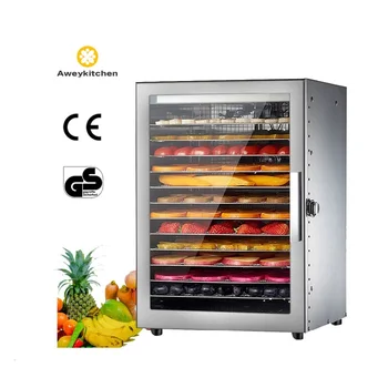Food dehydrator, 12 trays beef mango dryer, 24h timer drying vegetable portable fruit dehydrator for home use