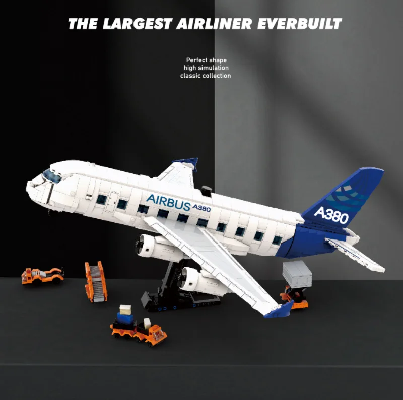 NEW Deke Chuangxiang 80008 Airbus A380 Plastic Airplane Model