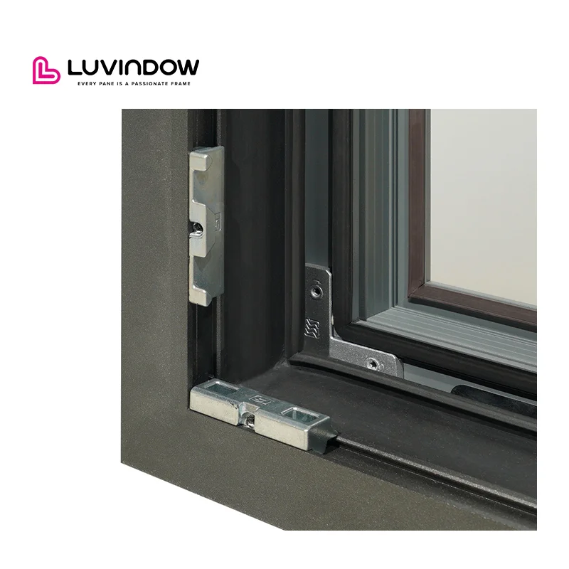 China Manufacturer's Advanced White Aluminum Windows Thermal Break Tilt Turn Double Glazed Low E Glass Louver Energy