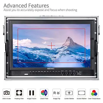 SEETEC P173-9HSD-CO 17.3" Aluminum Broadcast Director Monitor, Portable for OB Truck & Outdoor Live Streaming Events detail image