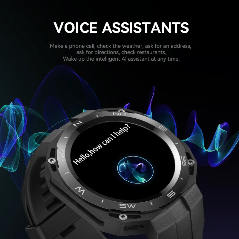 2023 Newest Design HW3 Cyber Smart Watch Intelligent Physical Fitness Steward BT Calling Wireless Charging Sports NFC BT Calling