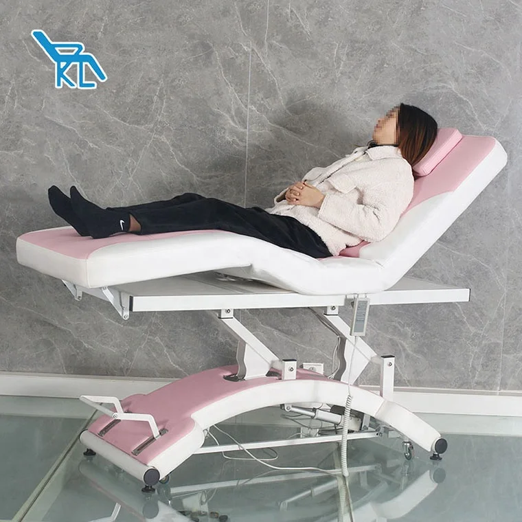 Cheap Price Adjustable Luxury Body Treatment Spa Treatment Beauty Salon Cosmetics Eyelash 3 Electric Motor Facial Massage Bed