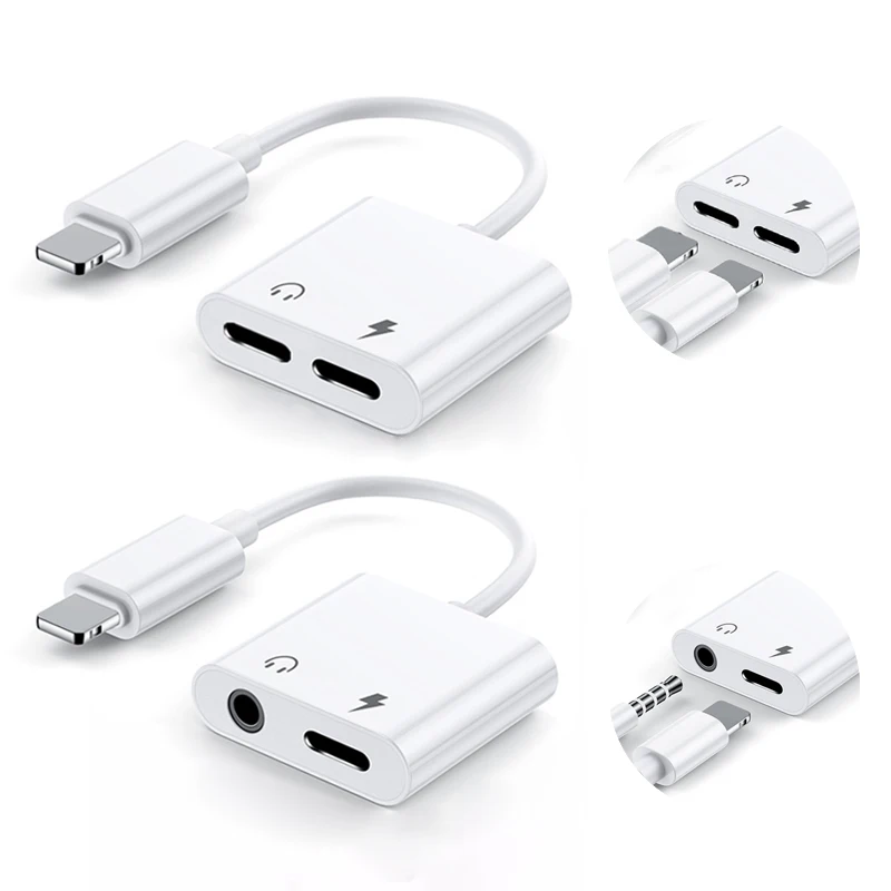 Xput For Lightning To 3.5mm Headphone Jack Charging Port 2 In 1 Audio