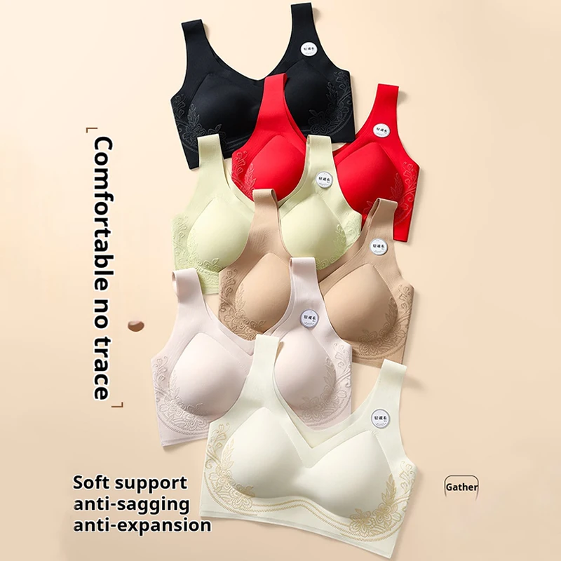 Three-dimensional Drop Cup Push up Bra U-shaped Back Smooth No Trace Women s Bra Traceless Beautiful Breast Bra