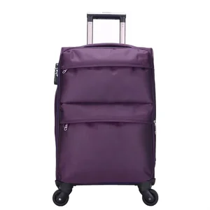 Hot Sale New Waterproof Nylon Large Capacity Luggage Cases Zipper Anti-Theft Combination Lock Suitcase