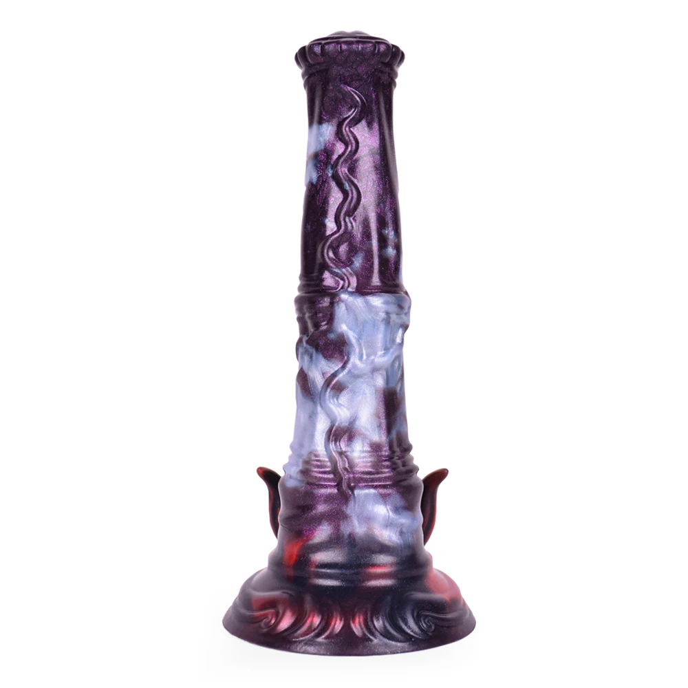 Popular 9.2 Inch Multi-Color Soft Massive Silicone fantasy Realistic strong Suction Horse Dildo Anal Sex Toy for Women Men