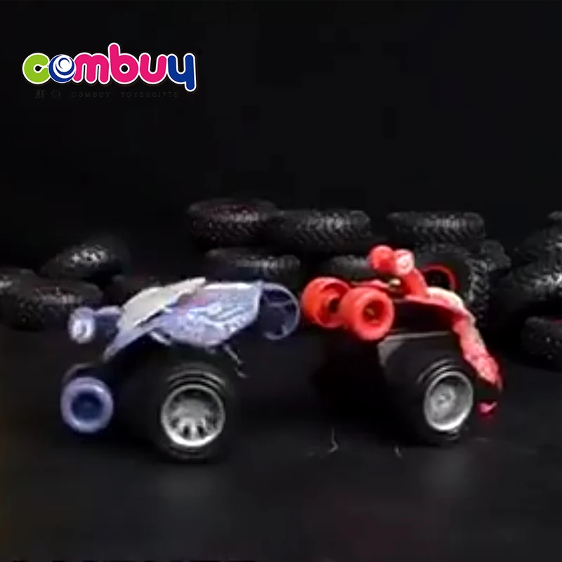 Remote Control Rotating Lighting Musical Toys Rc Rolling Car Stunt