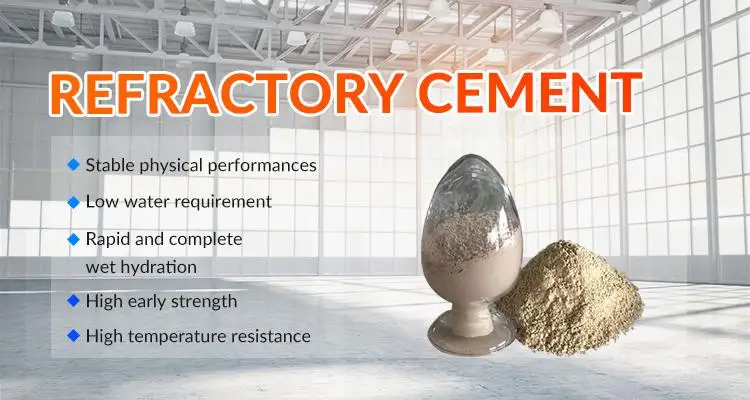 Refractory Calcium Aluminate Cement Ca50 Ca60 Ca70 C80 High Alumina Fire Cement For Refractory Castable