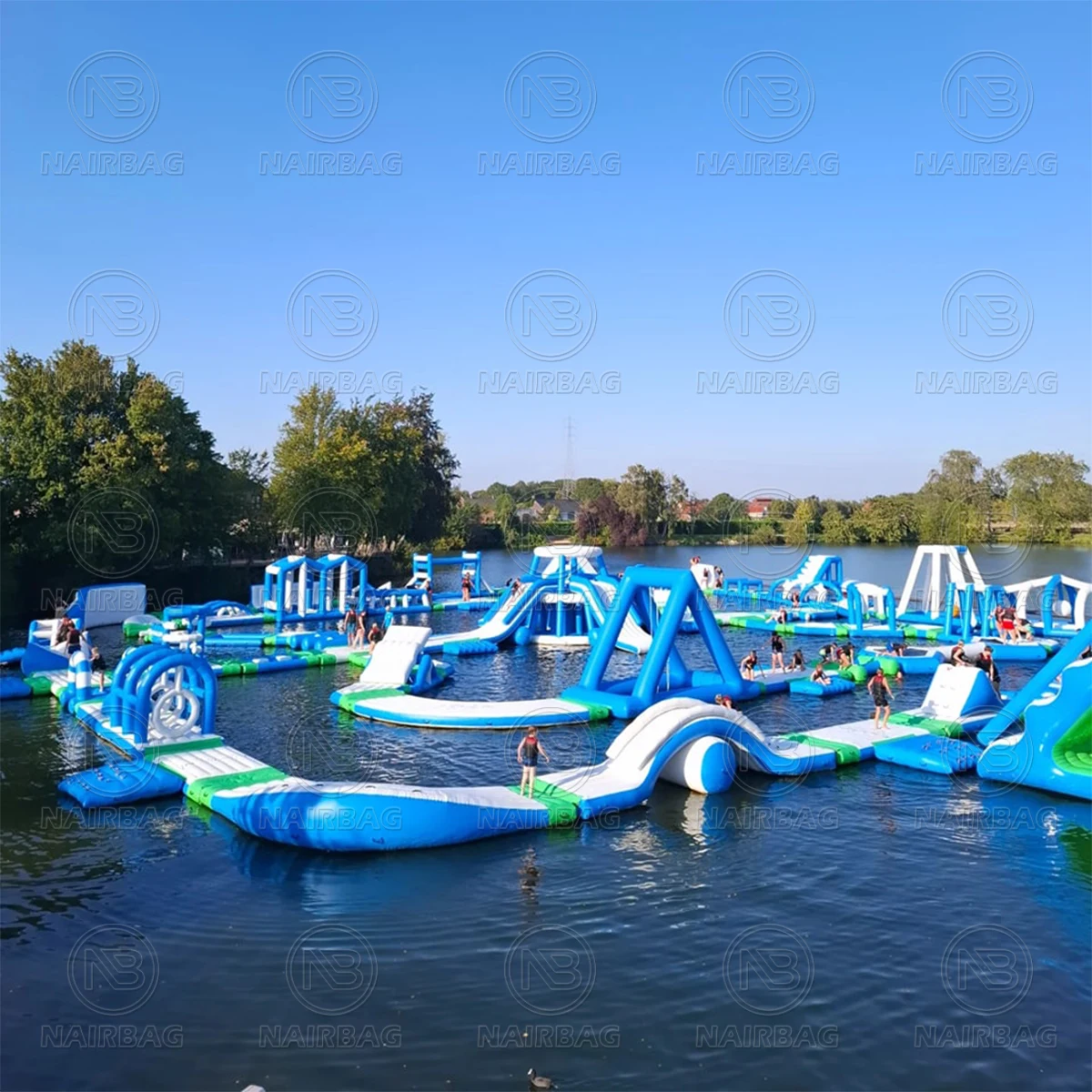 Aqua Park Giant Lake Inflatables Large Inflatable Adventure Aqua