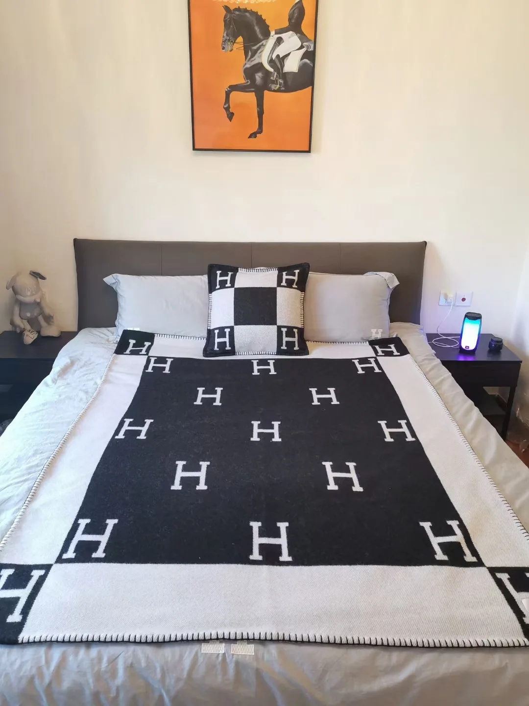 Popular Wool H Blanket Cashmere Wool Knitting Blankets All Season