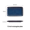 12-inch rectangular plate