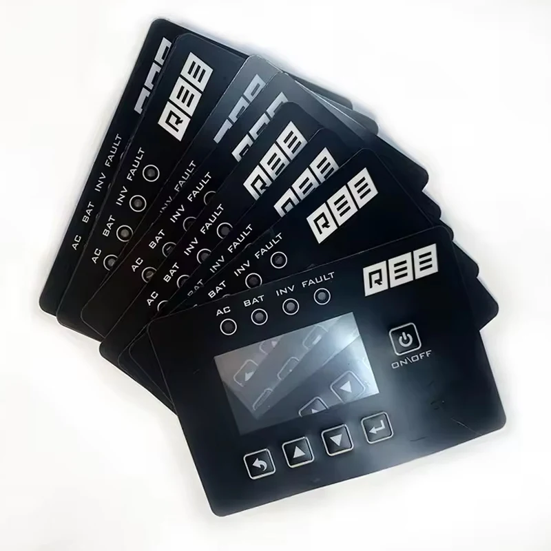 OEM Manufacturer Custom Cafe Machine Polycarbonate Transparent PC Lexan Label Sticker for Panel Control Keypad