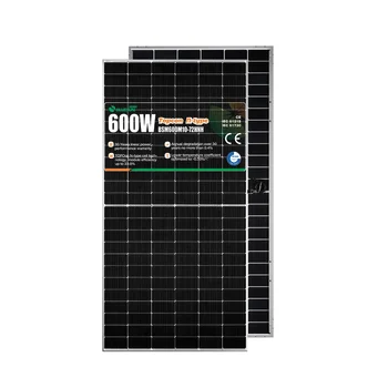 Bifacial Double Glass Solar Panels Solar Panel N-type 600w 610w Solar ...