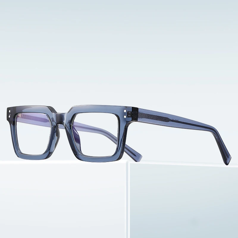 Superhot Eyewear 40070 Fashion 2024 Rectangle Thick Geek-Chic Blue Light  Blocking Glasses