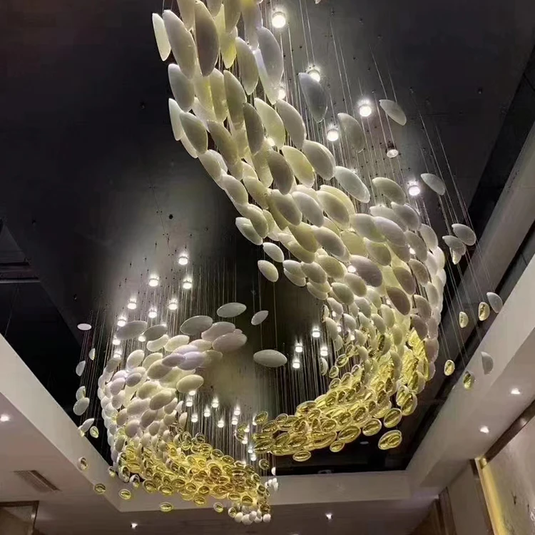 MYLIKE Project Decorative Light Custom Made Large Hall Foyer Modern Crystal LED Chandelier Lamp