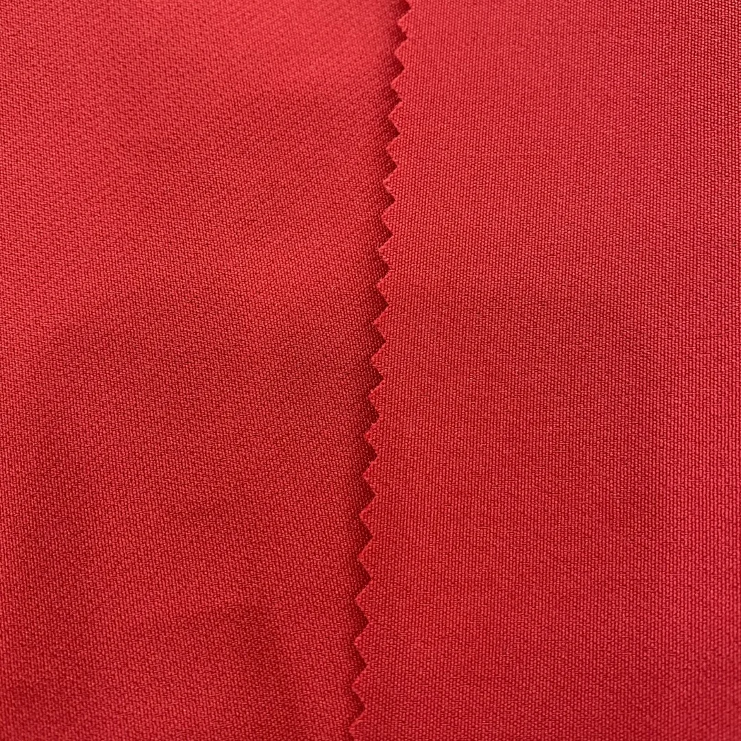 Red Poly Cotton Twill Fabric