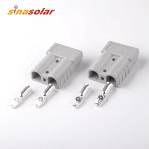50 Amp Battery Connectors Sb50 Gray  Plug Broad Cable Terminal Battery Power Connector for Solar Panels Dual Battery System