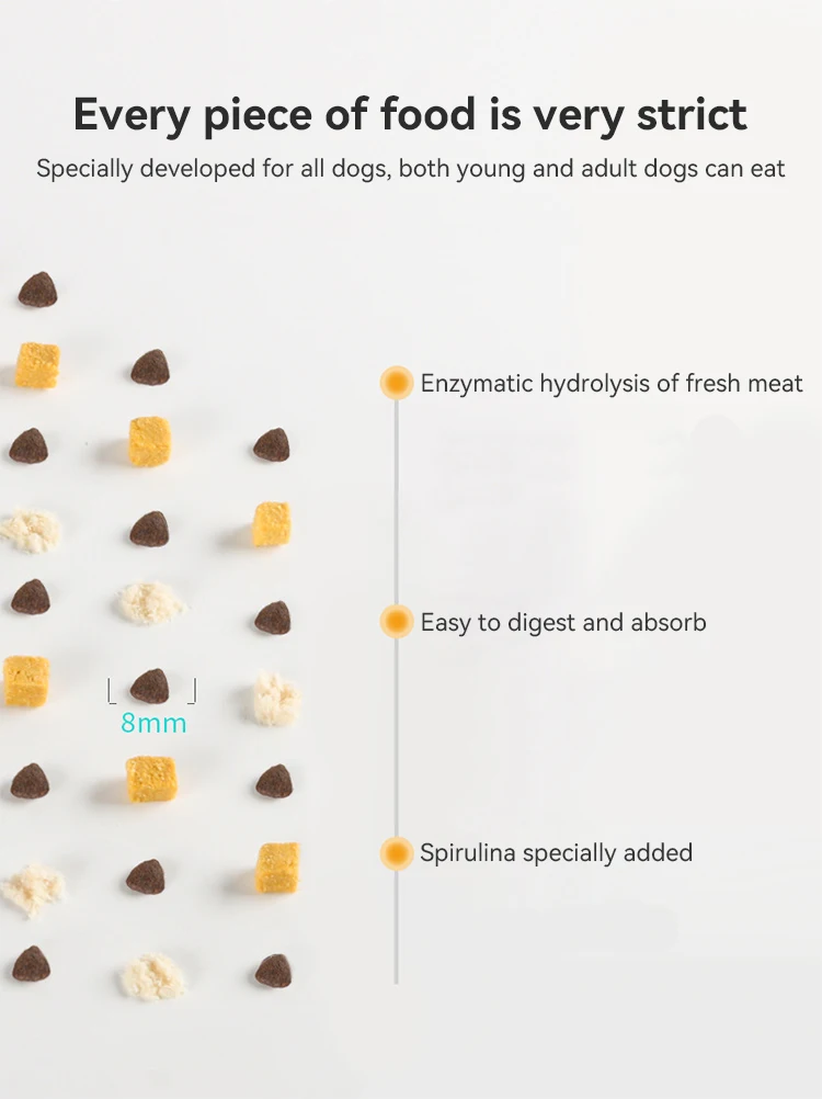 Oem Odm Pet Food Dry Dog Snack Bulk Grain Puppy Food Natural Organic