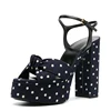 Black polka dot