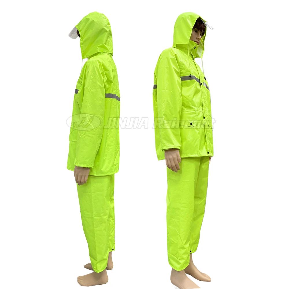 High Visibility Raincoat reflective rain suit