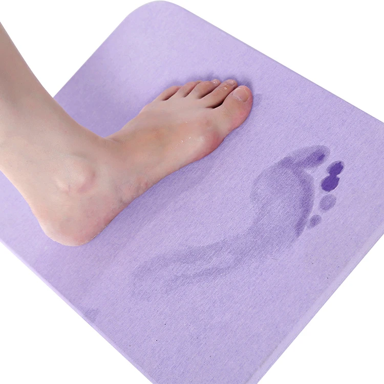 Anti Slip Diatom Bath Mat Diatomite Floor Mat For bathroom Use