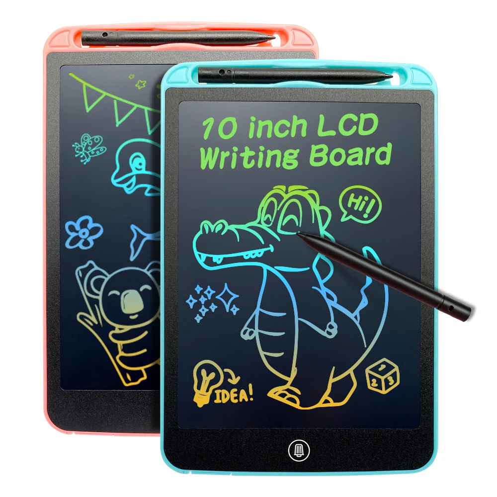 10-Inch Electronic LCD Writing Tablet Drawing Board Erasable Memo Pads for School and Office Use
