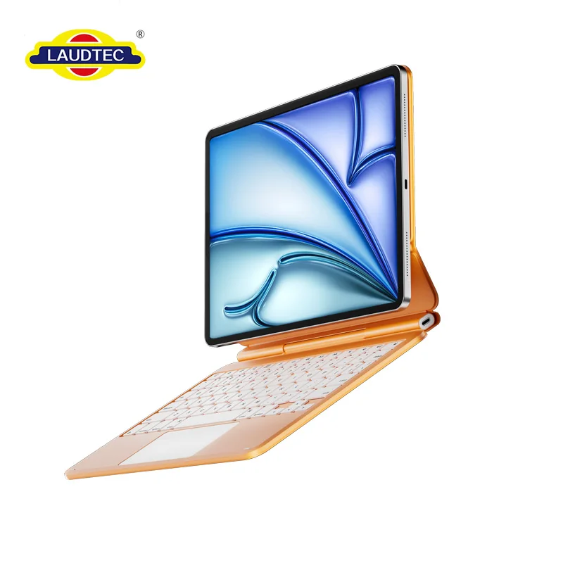 Fundas inteligentes teclado mágico de aleación de aluminio Laudtec para iPad Air de 11