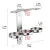Polished stainless steel Triple-hole