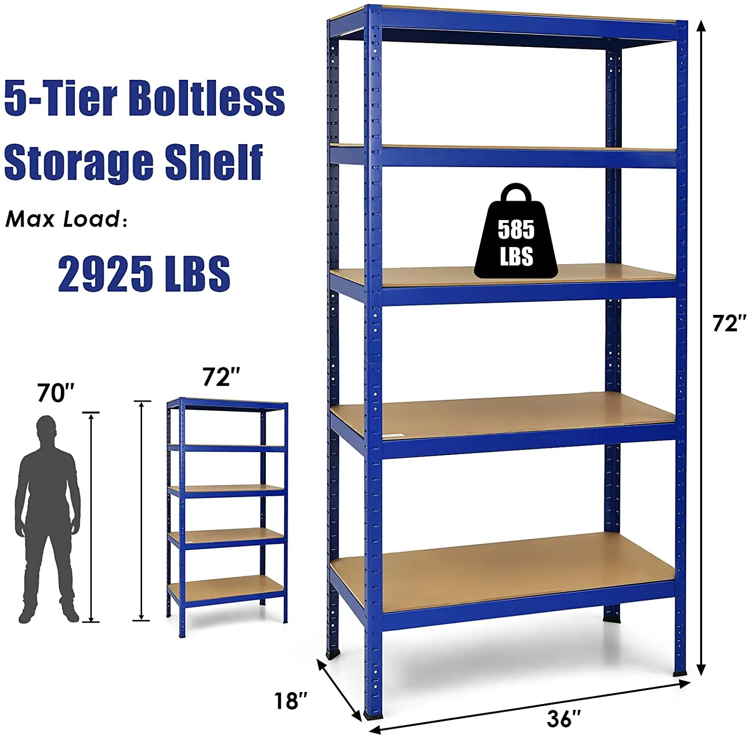 Steel Storage Rack Sizes Customized Metal Storage Rack Shelving Units Slotted 5 Tier Shelves ...