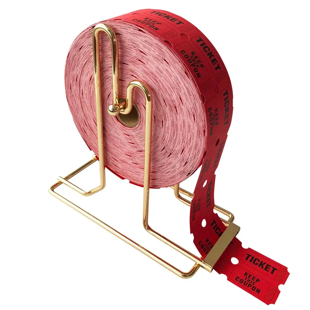 
Билет с двойной рафилой 2000 билетов в рулоне, красный, синий, зеленый, желтый 