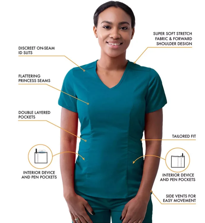 Wholesale Nursing Scrub Sets High Quality Nurse Uniform Medical Stretch