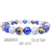 Labradorite + Lapis + Oeil de tigre