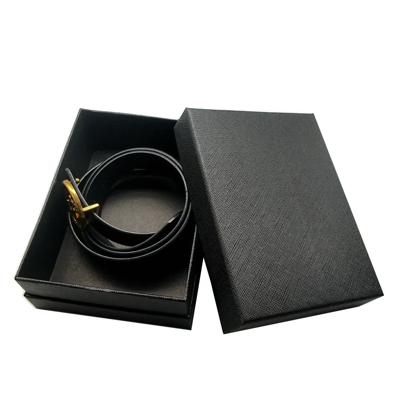 Custom wholesale rigid box lid and base box for belt pens glasses elegant high quality manufacture