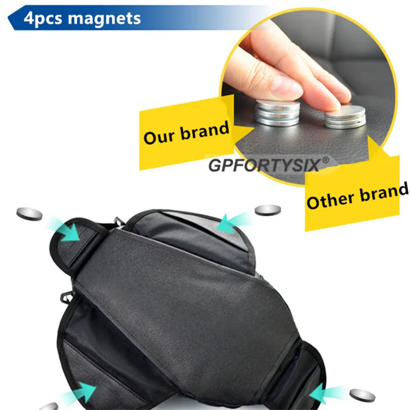 Borsa Serbatoio Magnetica Impermeabile Per Moto, Porta Cellulare 7 Pollici, Oxford