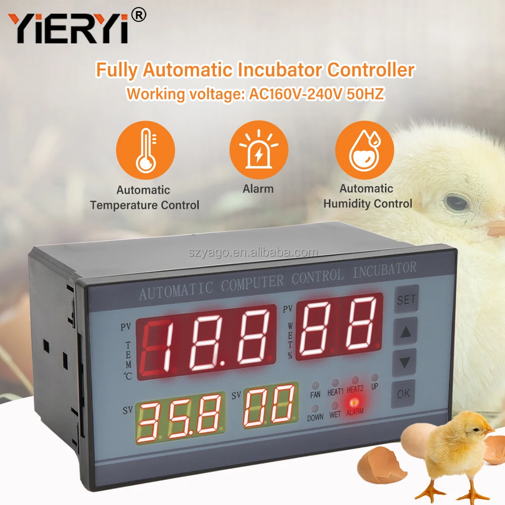 Digital Automatic Small Egg Incubator Thermostat Controller for Humidity and Temperature Controlling XM-18