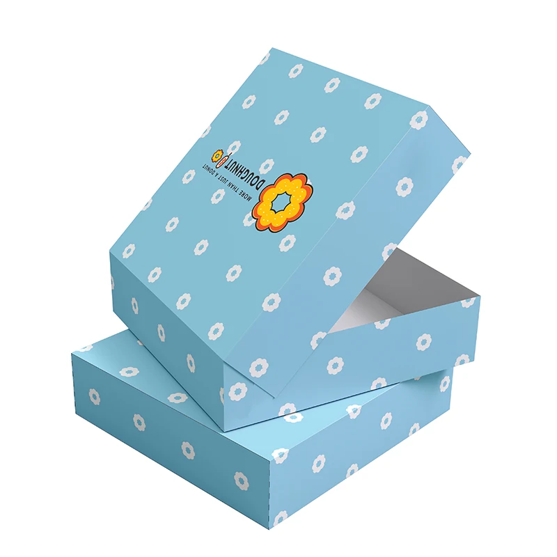 Popular Mochi Donut Box Custom Cardboard Paper Packaging for Half Dozen Donut Box