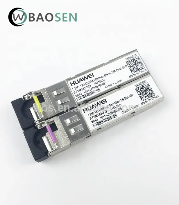 Huawei Transceiver Module 1.25g 80km Sm Bidi Two Core Sfp For Olt