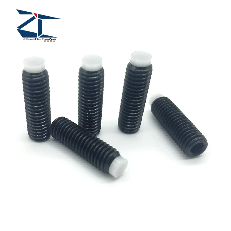 Factory Wholesaler Hex Drive Brass Tip Point Black Oxide Finish Alloy Steel Socket Set Screw