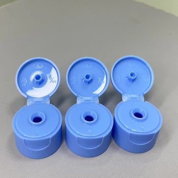 24mm PP Material Non Spill Makeup Brush Cleaner Flip Cap Professional Use Cosmetic Packaging Flip Top Cap