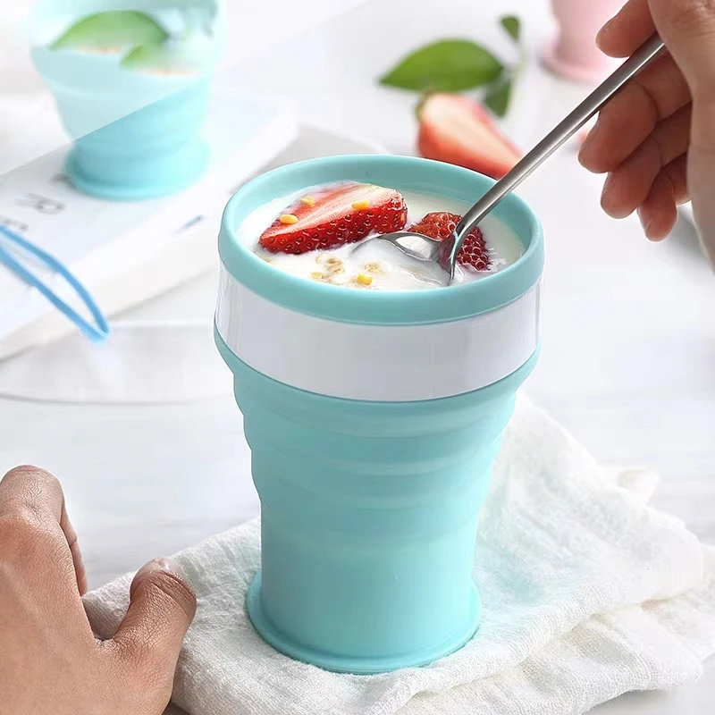 Portable Silicone Travel Cup Creative Folding Large Silicone Coffee Cup