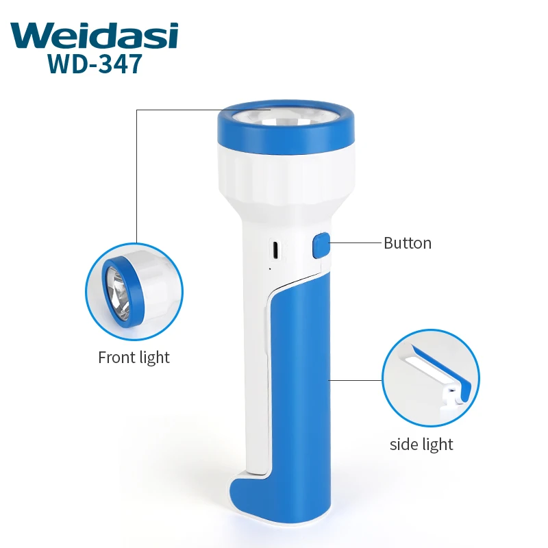 dewenwils rechargeable led emergency flashlight USB Book Light for Reading in Bed, Book Reading Lights with Clip, Perfect for Bookworms, Kids, Warm White, Brightness Adjustable (Blue) Slip Grip The hand grip of our work light comes with a non Emergency Flashlight - Rechargeable LED
