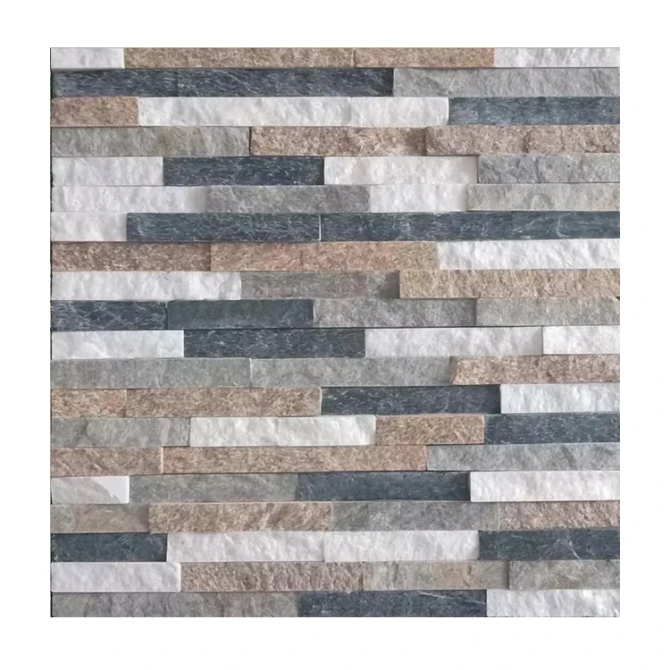 Customized Modern Design Natural Culture Stone Wall Tiles Exterior Slate Outdoor Building Antacid Erosion Resistance Block Form