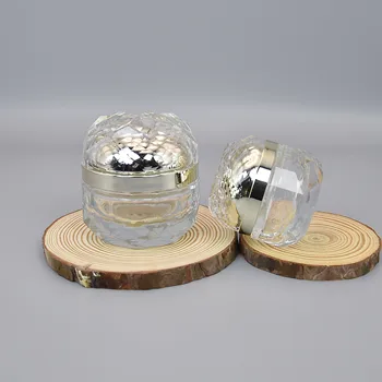 Cosmetics Luxury Packaging Containers 50g Face Cream Jar Gold Lids 20g Eye Cream Jar Custom Logo For Skin Care Cream