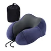 navy blue neck pillow + storage bag