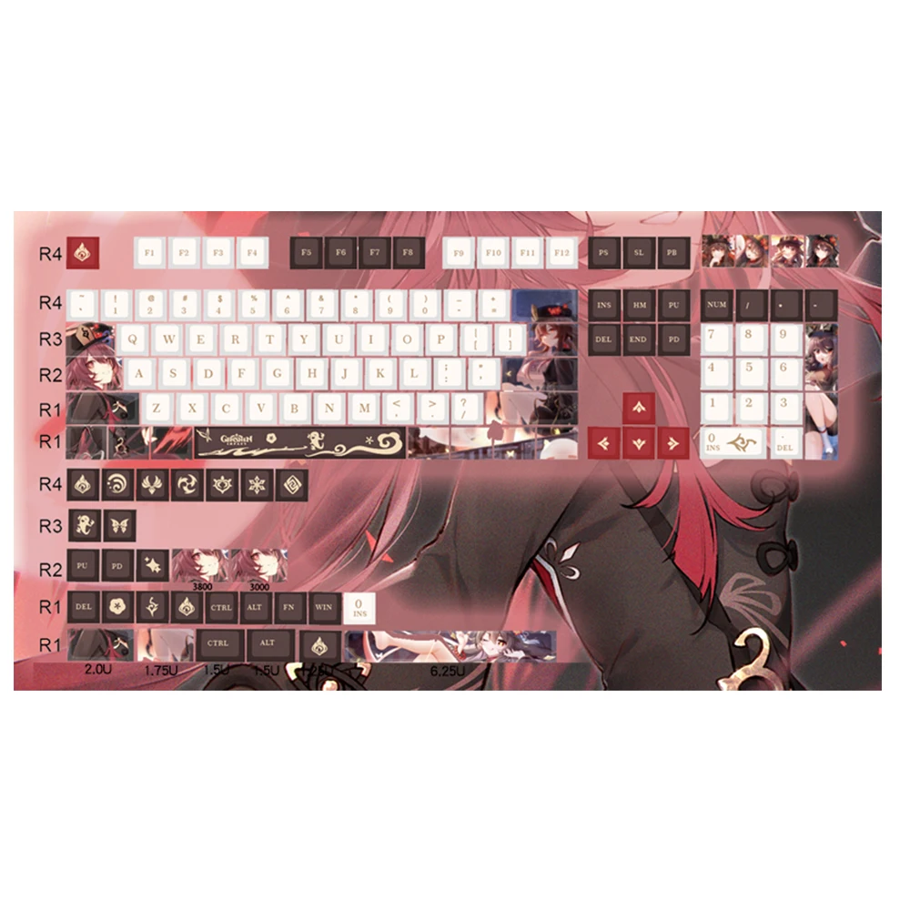 Overseas Warehouse Art Keycaps Keyboard Tanjiro Pbt Dyesub Anime