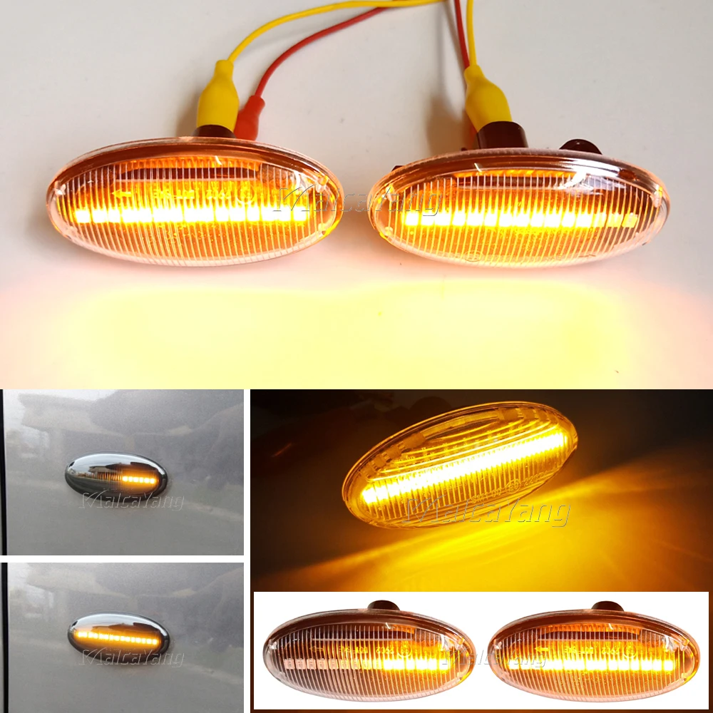 2x LED Side Repeaters Smoke/Tinted For Mazda 2 3 5 6 BT-50 MPV – Direct Fit