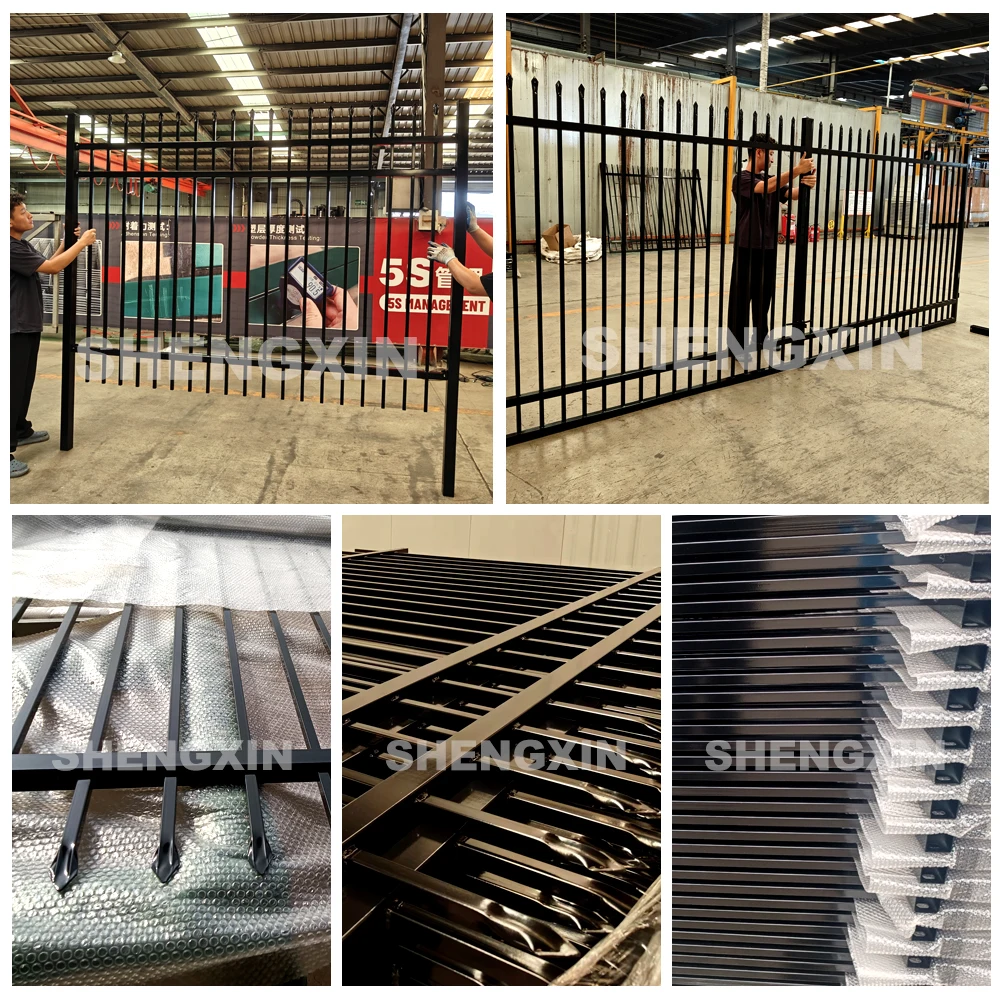 6 Ft Color Square Plate Pipe Steel Fencing White Squash Sticks Steel Fence