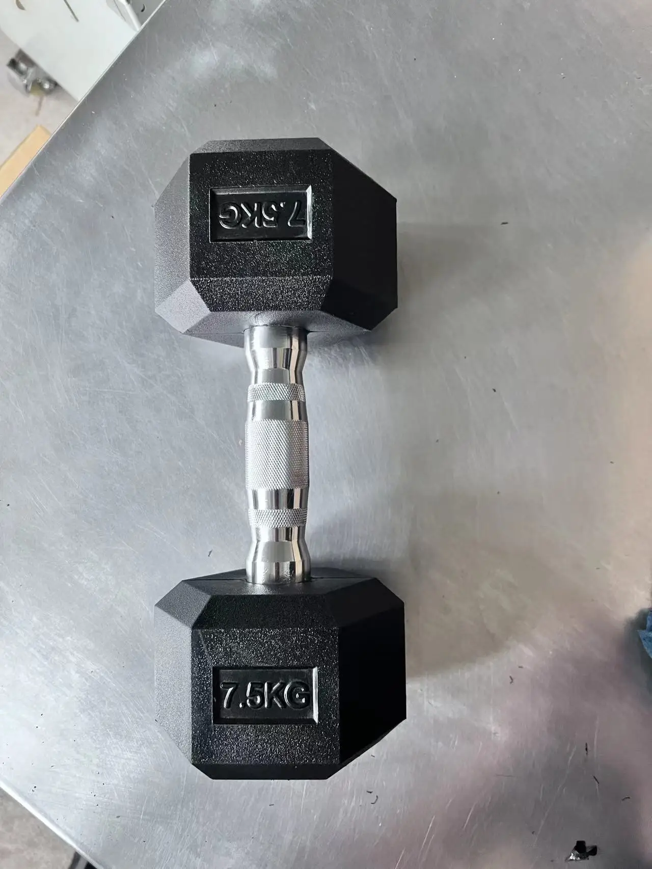 Professional Design Home Gym Hex Dumbbell Set 5kg 7.5kg 10kg 20kg Weights Rubber Coated Cast Iron and Steel Hexagon Dumbbells
